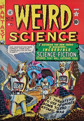 Weird Science Comic Cover Poster~1979 EC Comics No.14 Al Feldstein Russ Cochran