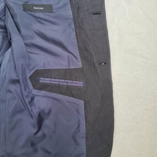 Hugo Boss Selection Men's Sport Coat Pure 100% Linen Size 40L Blazer 3 Button - Picture 11 of 23