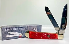 NEW STYLES! - EAGLE EDGE Pocket Knife, WRANGLER or TRAPPER, 2 & 3 Blade Colors
