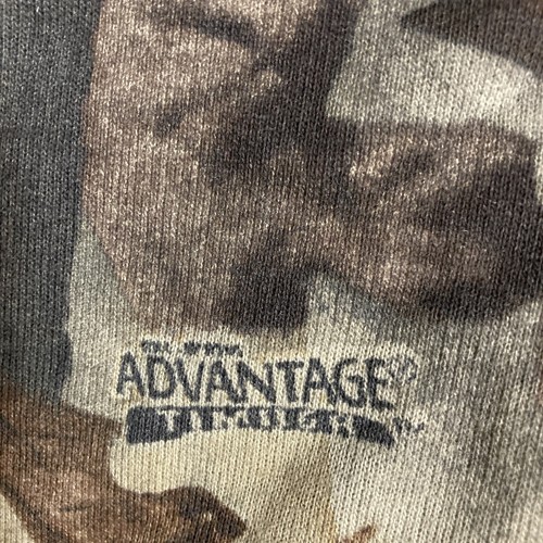 Vintage Liberty Pullover Mens Camouflage Advantage Camo Timber 1/4 Zip Up. 3XL - Picture 3 of 5