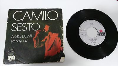 CAMILO SESTO ALGO DE MI + YO SOY ASI SINGLE 7'' VINYL SPANISH EDITION