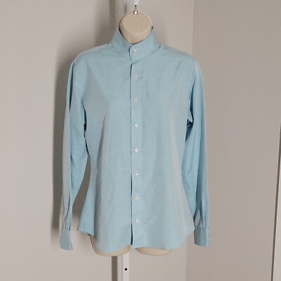 Essex Classics Performance Collection Coolmax Button Up Top ~ Sz 36