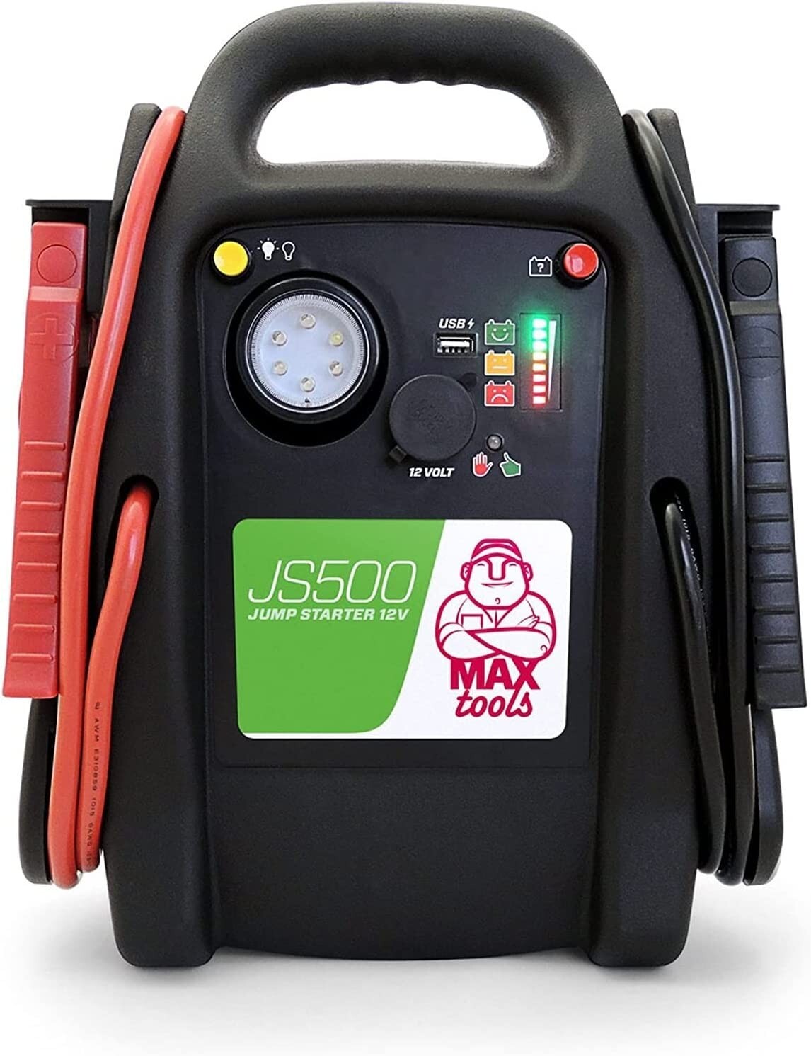 Démarreur autonome 12V avec batterie 22Ah et lampe LED pour camionnette essence et diesel