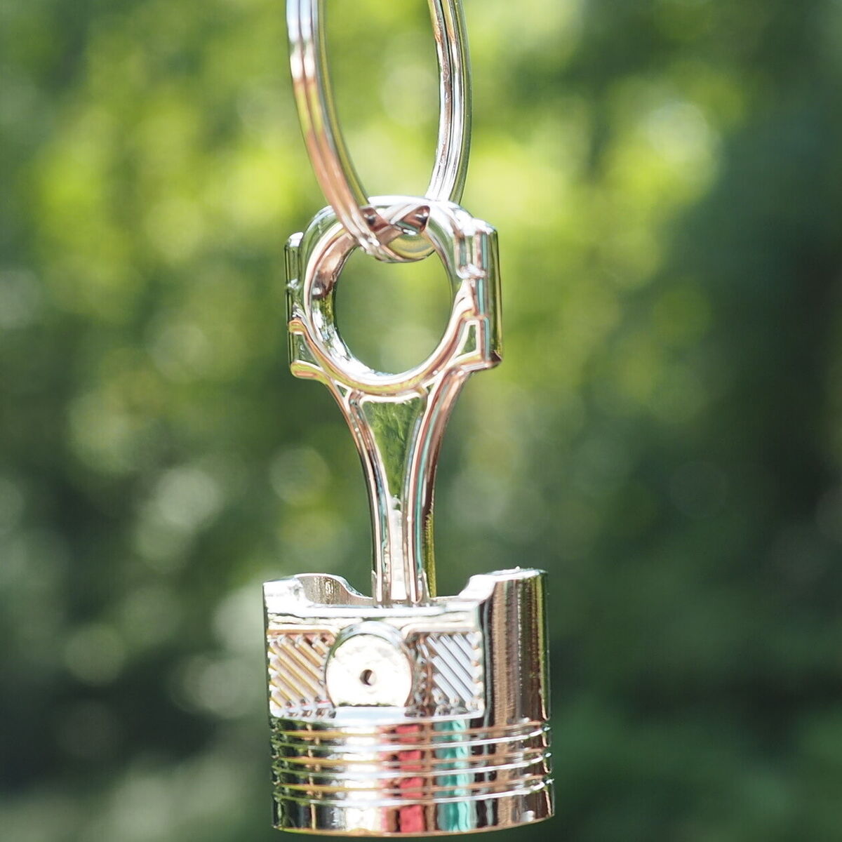 5x PCS Piston Keychain Engine Connecting Rod Metal Keyring 5x PCS Piston Keychain Engine Connecting Rod Metal Keyring
