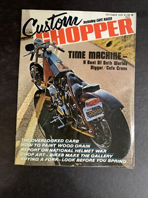 CUSTOM CHOPPER Magazine   Lot of 2    1975   OCT DEC   Harley 1970s #MOS-40