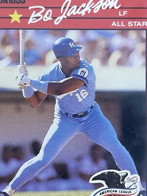Bo Jackson 1990 Don Russ All-Star #650 Real Error Card ( Read