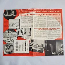 Vintage Home Doctor Book Advertising Tri-fold Pamphlet, Pomeranz & Koll, 1957