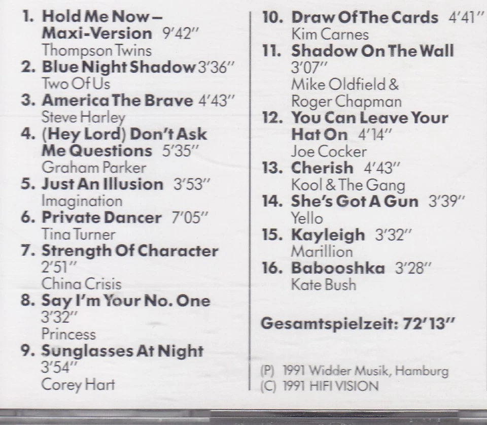 CD - Hifi Visionen - Best of Pop-CD 2 - RARE - Reference Recording -wie NEU 1991 - Bild 2 von 2