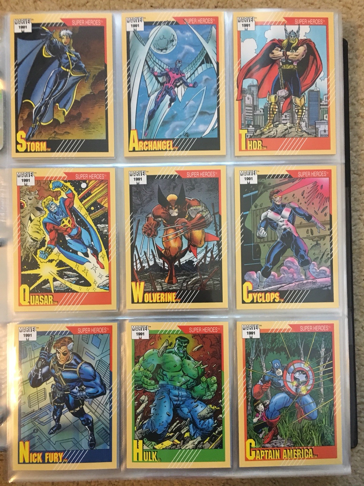 1991 Marvel Universe Series 2 Trading Cards COMPLETE BASE SET, #1-162 NM/M  Impel | eBay