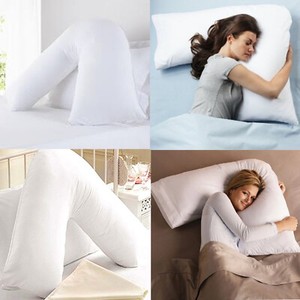 2 Pcs V Shaped Pillow Extra Filled Support Pregnancy Maternity