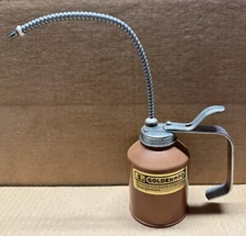 Dutton Lainson Goldenrod USA Pump Oiler / Oil Can 3" Diameter 707 Flex Spout VGC