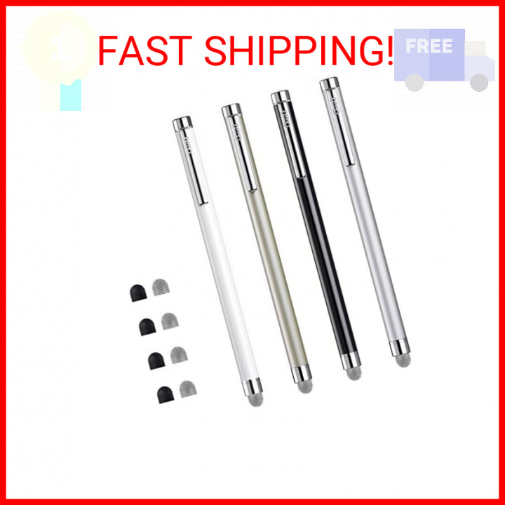 4-Pack ChaoQ Mesh Fiber Stylus Pens for Touch Screens with Replaceable Tips-image