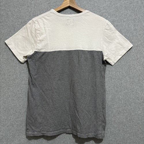 VOLCOM T-Shirt Mens Size Small S Pocket Logo Two Tone Stripe Cotton Casual - Picture 2 of 7