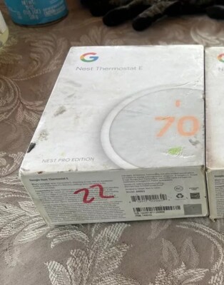 No Base Plate - Google Nest Thermostat E Pro Edition White Model T4001ES A0063
