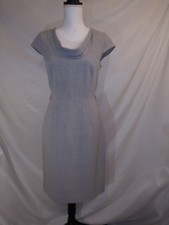 Calvin Klein Women's Gray Short Sleeve Fitted Dress. SIZE 4.