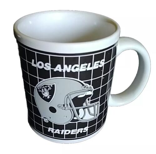 Vintage 1990's Los Angeles Raiders Ceramic NFL Coffee Mug Raiders Logo Papel