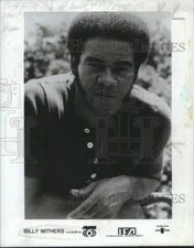 1972 Press Photo Recording artist Billy Withers - tup02089