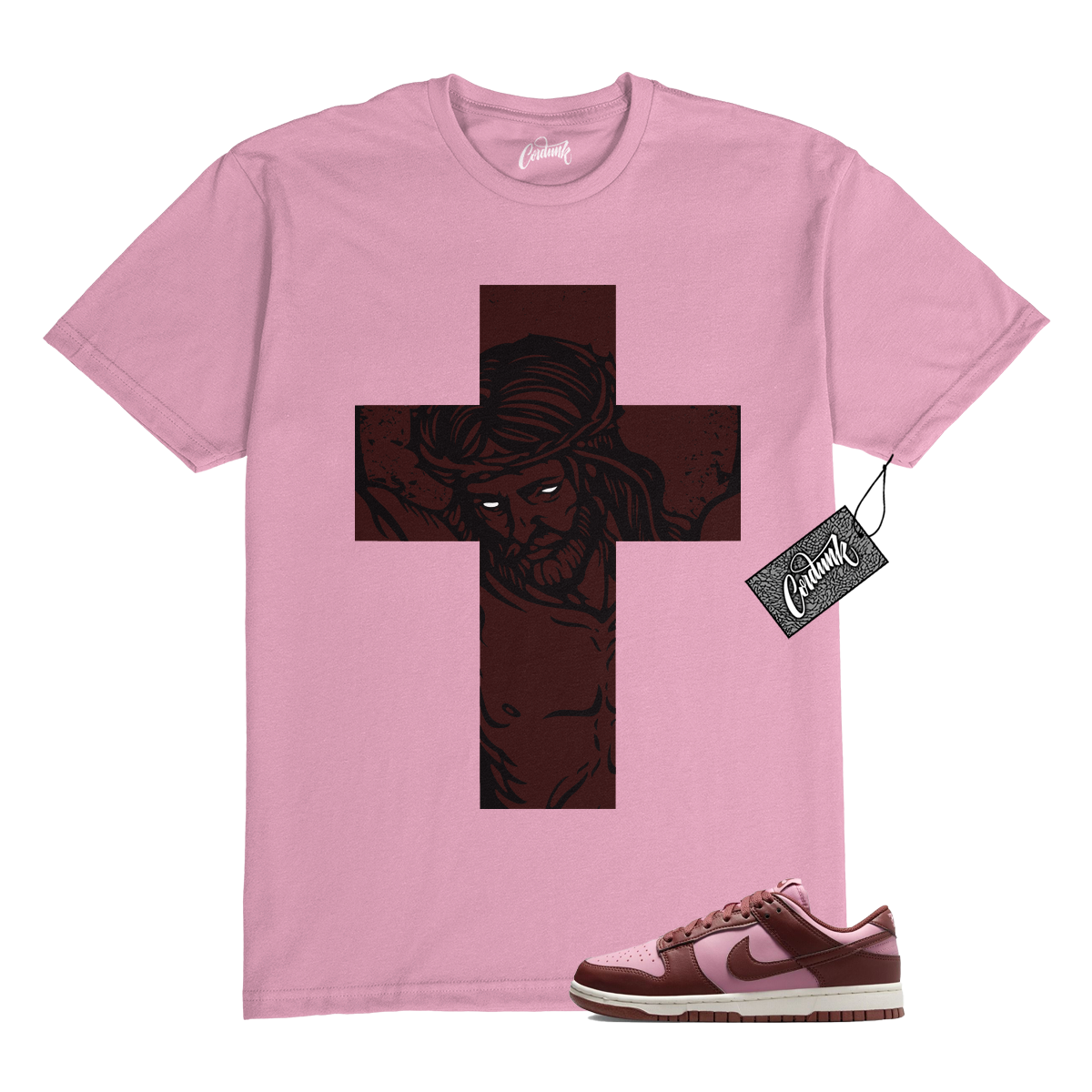 T shirt Dunk Dark Pony Elemental rosa bassa Next Nature abbinata JC1