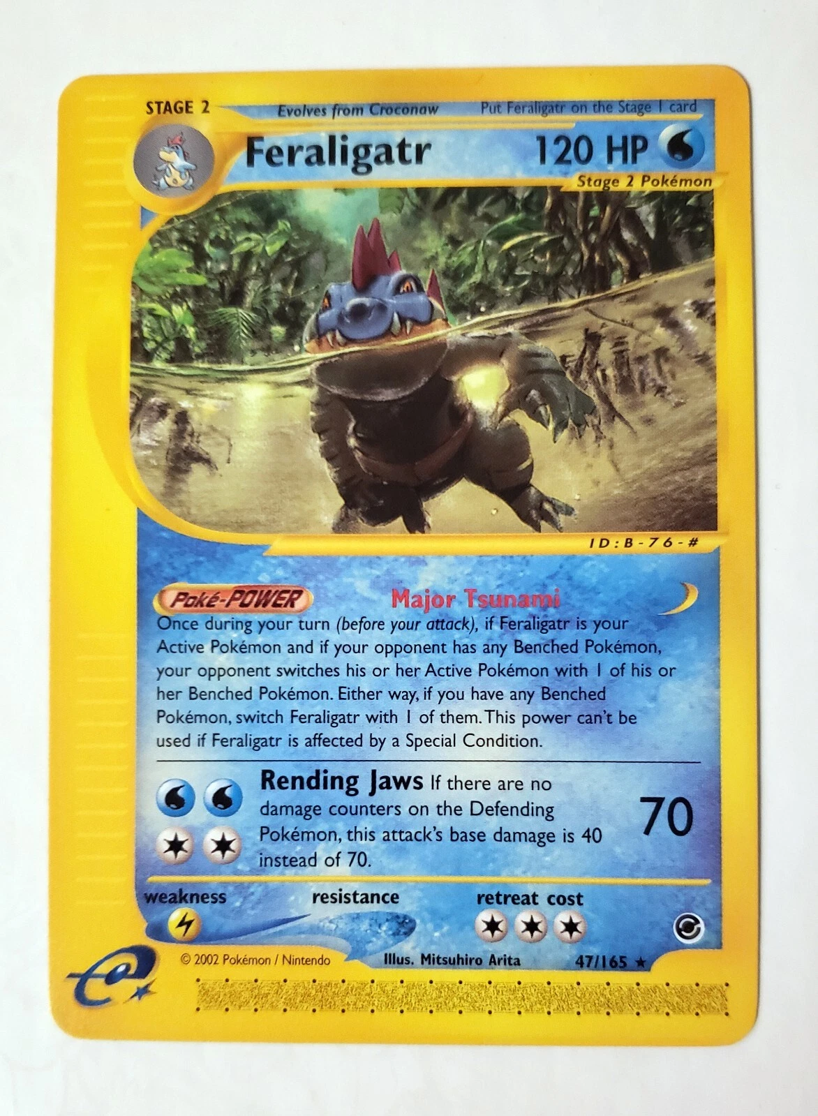 Feraligatr 47/165 Pokémon TCG Expedition Base Set (2002) Vintage - e-Reader - NM