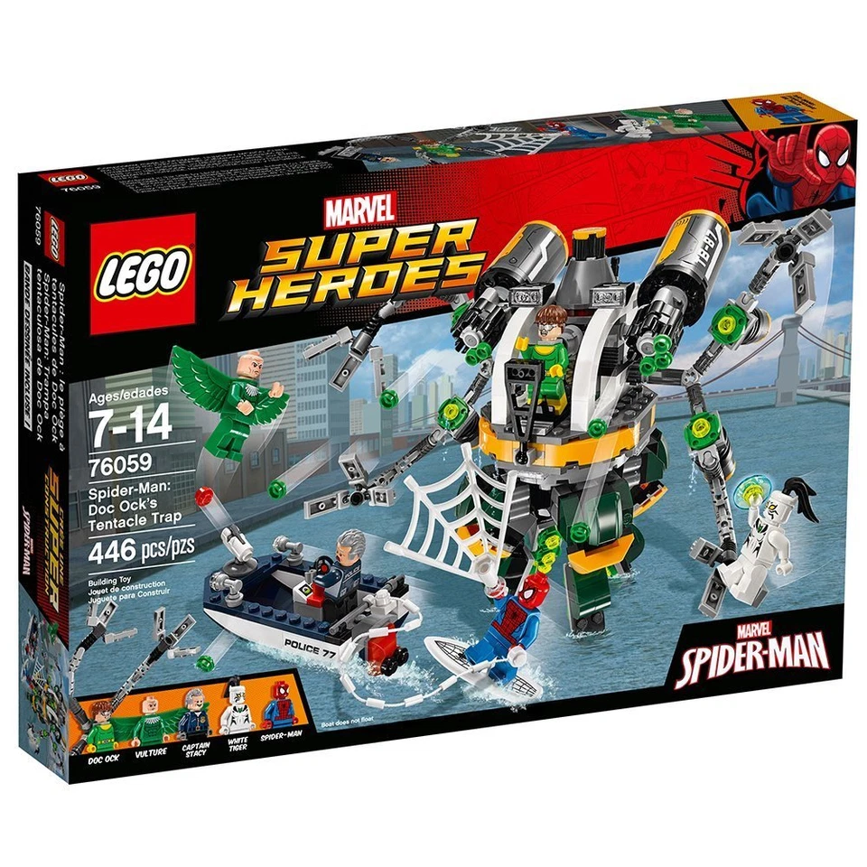 Lego Marvel Super Heroes 76059 Spider-Man DOC OCK'S TENTACLE TRAP *New Sealed*