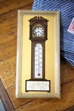 Vintage Chevrolet Dealer Advertising Thermometer Big Ben Clock Promo Auto Sign