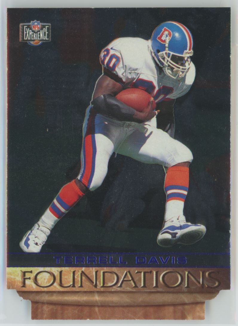 1997 Score Board NFL Experience Foundations Terrell Davis Denver Broncos #F4