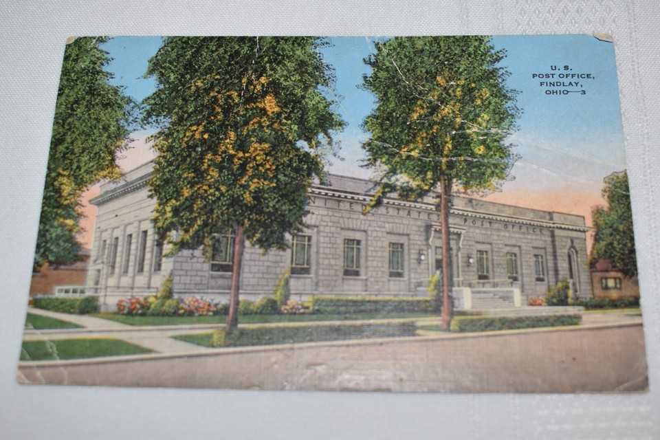 U. S. Post Office Findlay Ohio Postcard Findlay Printing & Supply Co. E.C. Kropp eBay