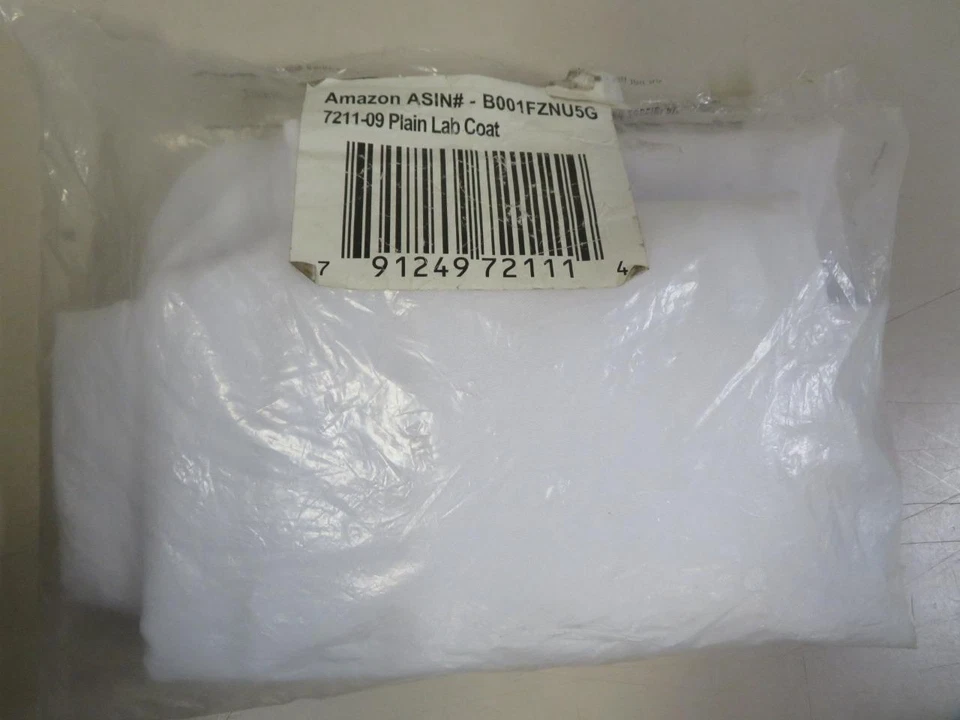 Abrigo de Laboratorio Halloween Disfraz Accesorio Adulto Blanco Pecho Talla 48-52 Foto 2 de 2