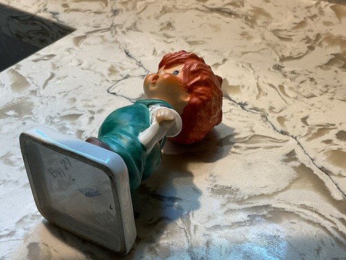 1958 Goebel Hummel Red Head Figurine Charlot BYj 27 "Plenty Of Nothing" - Picture 13 of 17