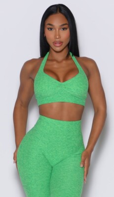 Bombshell Sportswear XS Backless Bra Neon Miami Beach NWT