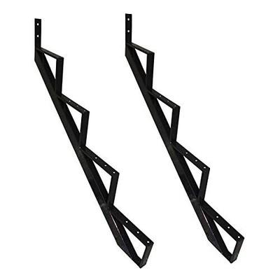Steel Stair Step Riser - 4 Step for Deck Height 35 Inches Stair Stringer