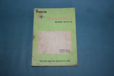1970 Toyota RT40 Series Corona Chassis Group Service Shop Repair