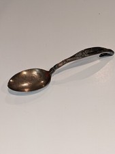 Antique 5 inch Sterling Silver "Hey Diddle Diddle" Baby Spoon