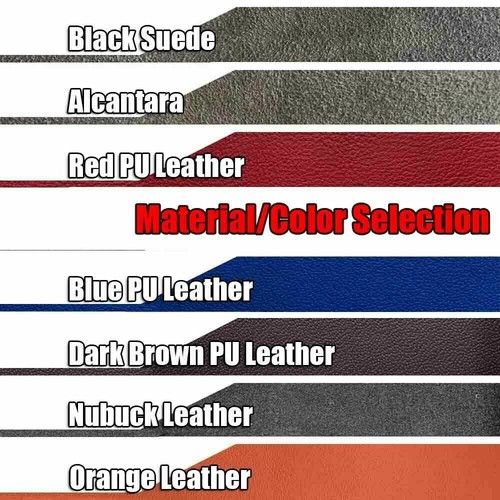 Carbon Fiber&Leather Steering Wheel Hand Sewing Wrap Cover For Toyota Highlander - Picture 8 of 12