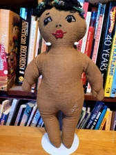 Vintage Americana Handcrafted Fabric Rag Doll  Handmade?