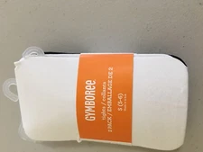 NWT Gymboree girls tights 2 Pairs Pack Black White 7/8