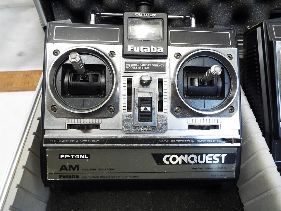 Pr Futaba Conquest FP-T4NL Aircraft AM Transmitters Radio Control Pad Controller - Image 3 of 4