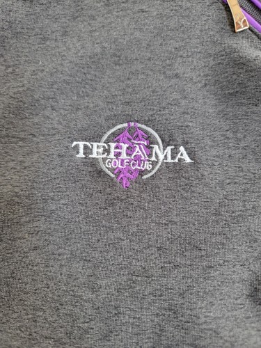 Top da golf Jofit donna asimmetrico zip manica lunga grigio medio Tehama mazza da golf - Foto 6 di 9