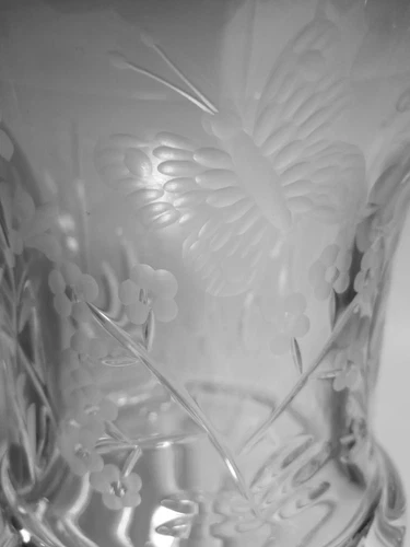 Ajka Crystal Birks Crystal Cube Vase - Thumbnail 5