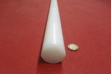 Hdpe White Round Rod 1.50" Diameter x 24" Long