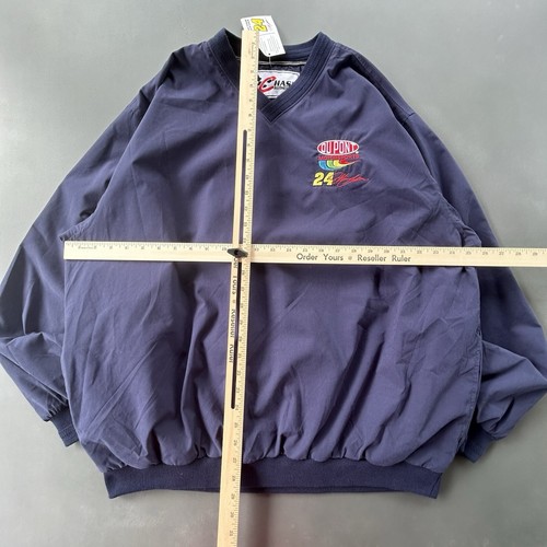 Vintage NASCAR Windbreaker Jacket Adult Extra Large V Neck Chase Authentics NOS - Picture 5 of 5