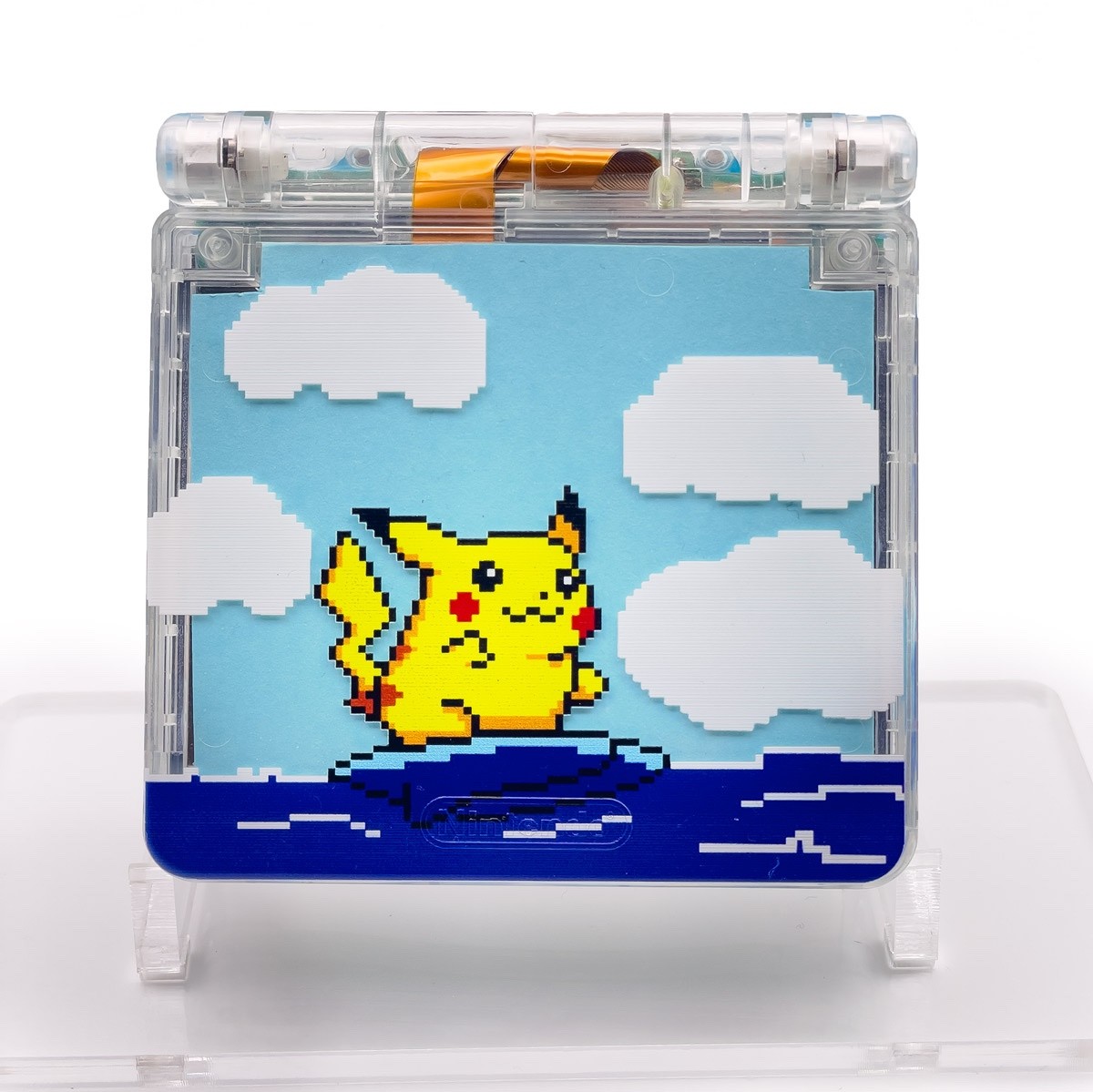 Nintendo Gameboy Advance SP IPS V5 Screen Surfing Pikachu USB-C