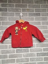 Small Paul By Paul Frank Kids Full Zip Monkey Hoodie Size 2T