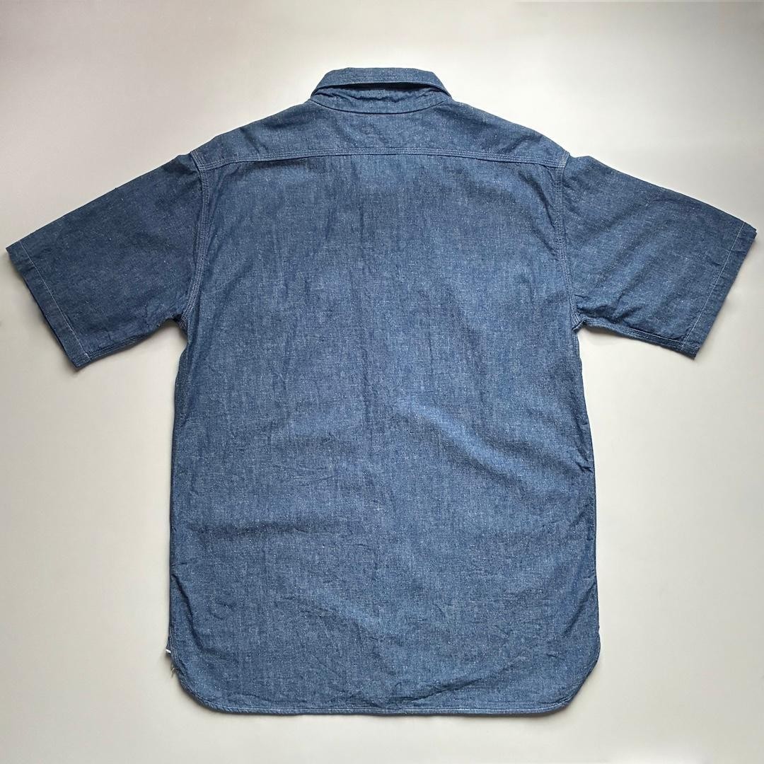 ウエアハウス ダックディガー　シャンブレー半袖シャツ　38 美品 WAREHOUSE DUCK DIGGER CHAMBRAY WORK SHIRTS ウエアハウス シャツ
