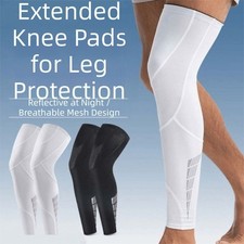 1 Pair Sports Leg Sleeves Full Leg Compression Sleeve for Men Women Anti-slip