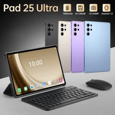 Pad 25 Ultra 10.1'' Tablet PC 8+128GB 12+24MP Android 7800mAh IPS Dual Sim Gifts