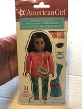 AMERICAN GIRL 21 pc. PAPER DOLL Stylist Set fashion clings Yr 2016 NIP