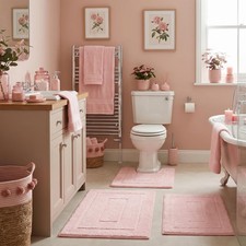 Granny Says Bathroom Rugs Sets 3 Piece Soft Absorbent Microfiber Bath Mats For