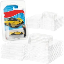 24 Pack Clamshell Case for Matchbox Diecast Fits 6.5x4.25 Cards Clear Durable