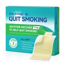 Nicotine Patches 7 mg, Quit Smoking Step 3, Transdermal System Nicotine Patch...